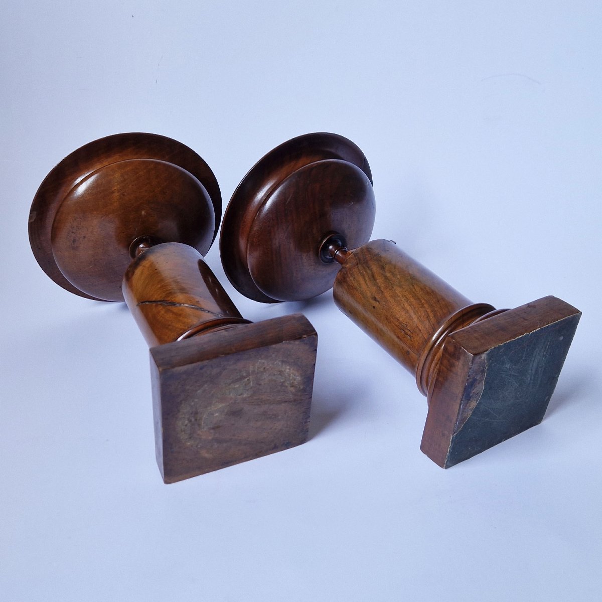 A 19th Century Pair Of Mahogany Grand Tour Tazzas, Circa 1850-photo-2