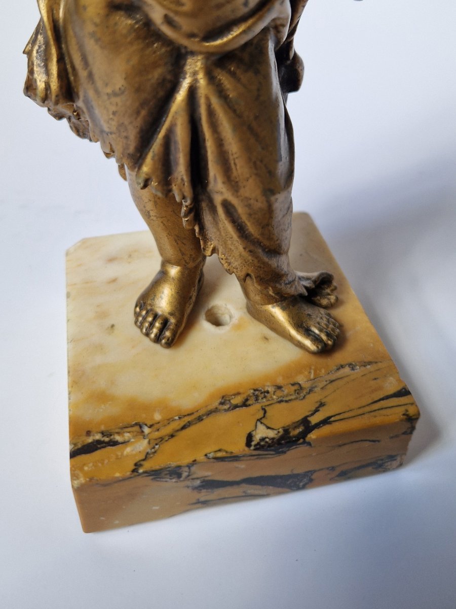École flamande ou hollandaise, XVIIIe ou XIXe siècle  Personnification de l'Hiver Bronze -photo-6