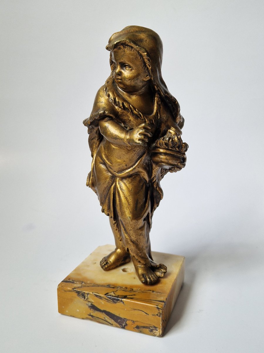 École flamande ou hollandaise, XVIIIe ou XIXe siècle  Personnification de l'Hiver Bronze 