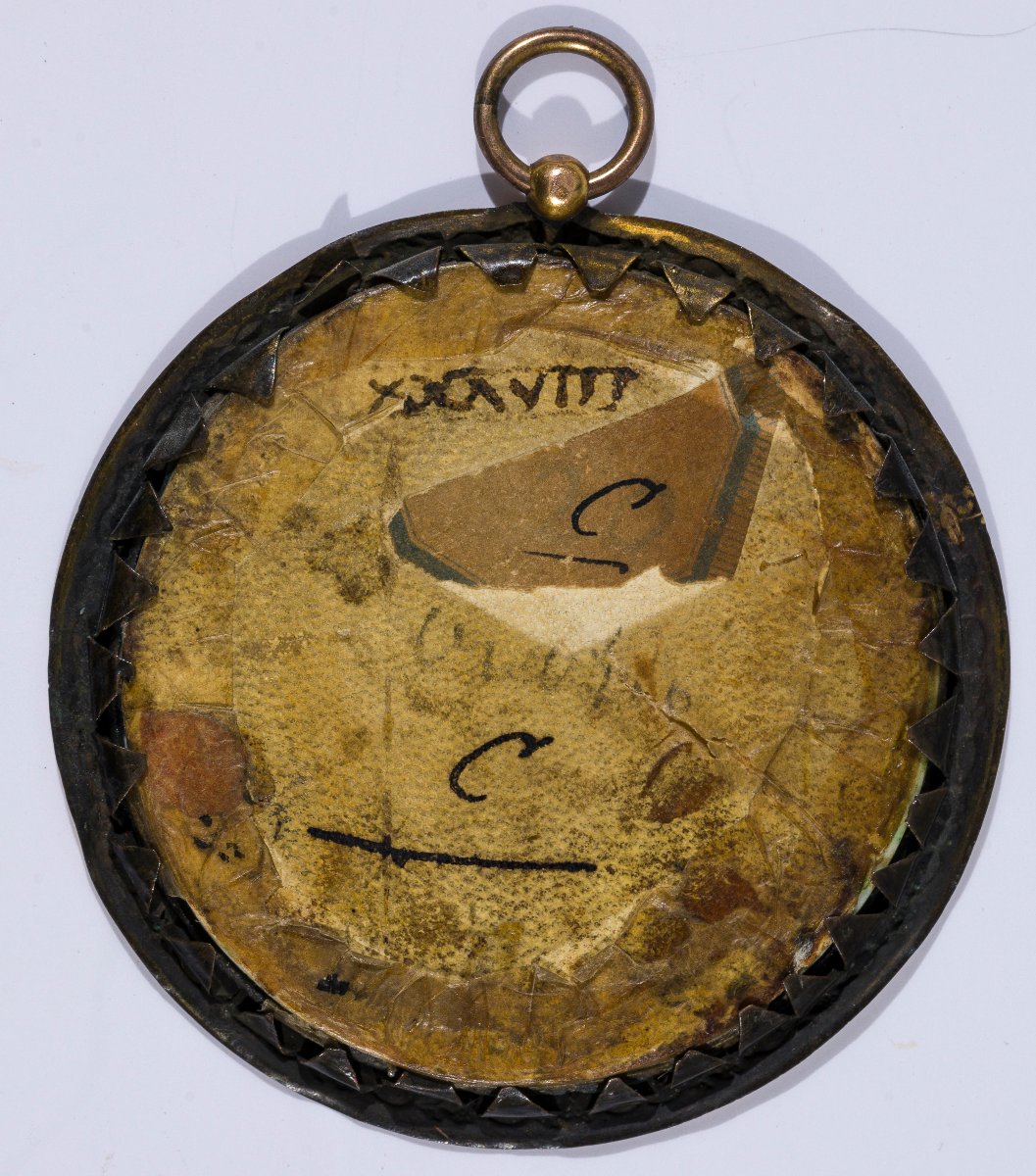 École française, c.1775 Portrait en miniature représentant un cardinal, peut être De Loménie-photo-5