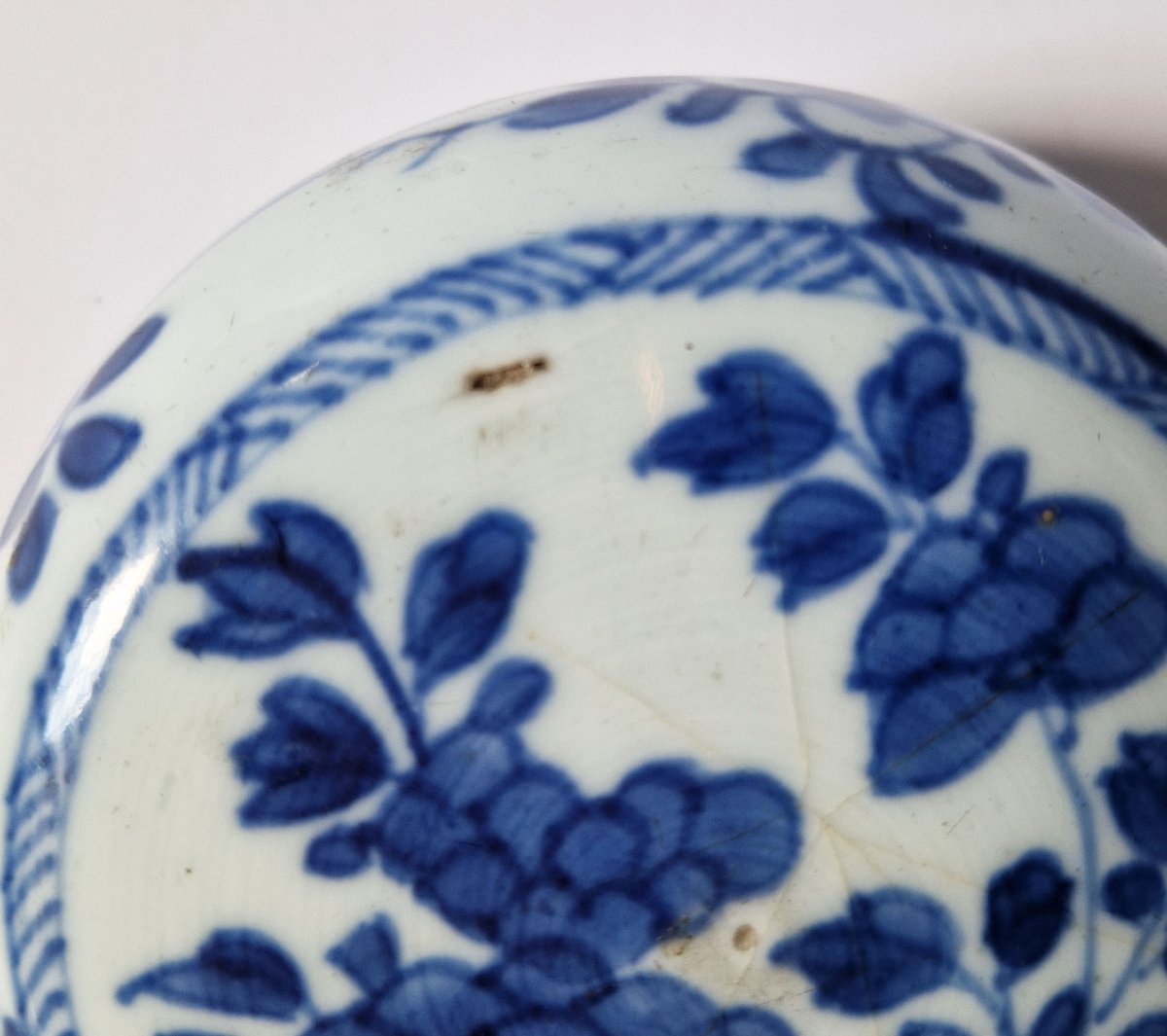 Chinese Blue-and-white  Box With Circular Lid, From Ca Mau Wreck, C. 1725-photo-5