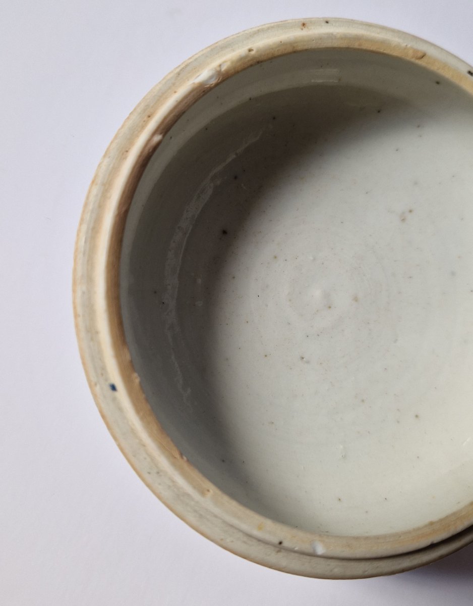 Chinese Blue-and-white  Box With Circular Lid, From Ca Mau Wreck, C. 1725-photo-7