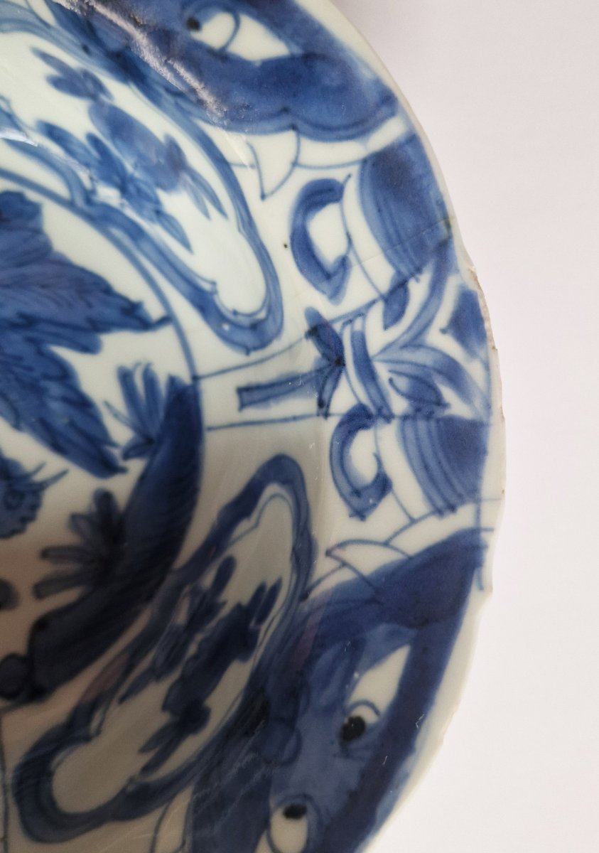 Chinese Ming Wanli 'kraak' Blue And White Bowl C.1620-photo-2