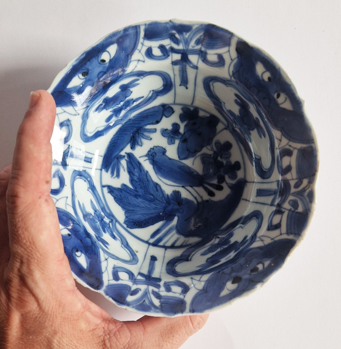 Chinese Ming Wanli 'kraak' Blue And White Bowl C.1620-photo-3