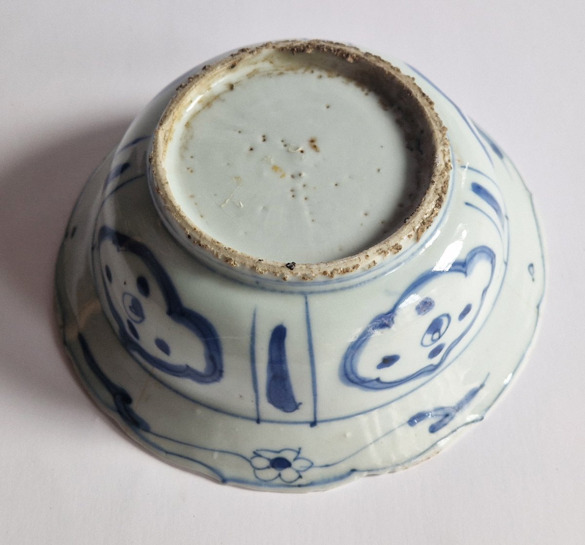 Chinese Ming Wanli 'kraak' Blue And White Bowl C.1620-photo-5