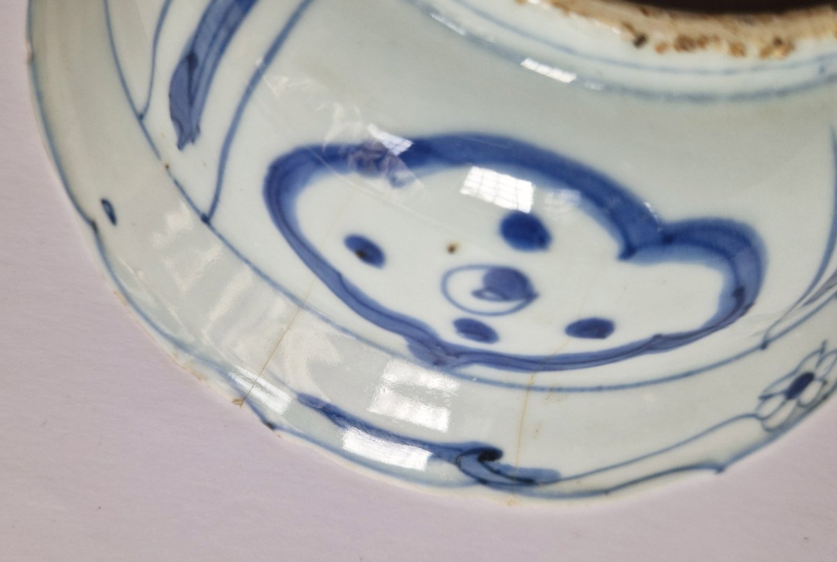 Chinese Ming Wanli 'kraak' Blue And White Bowl C.1620-photo-8