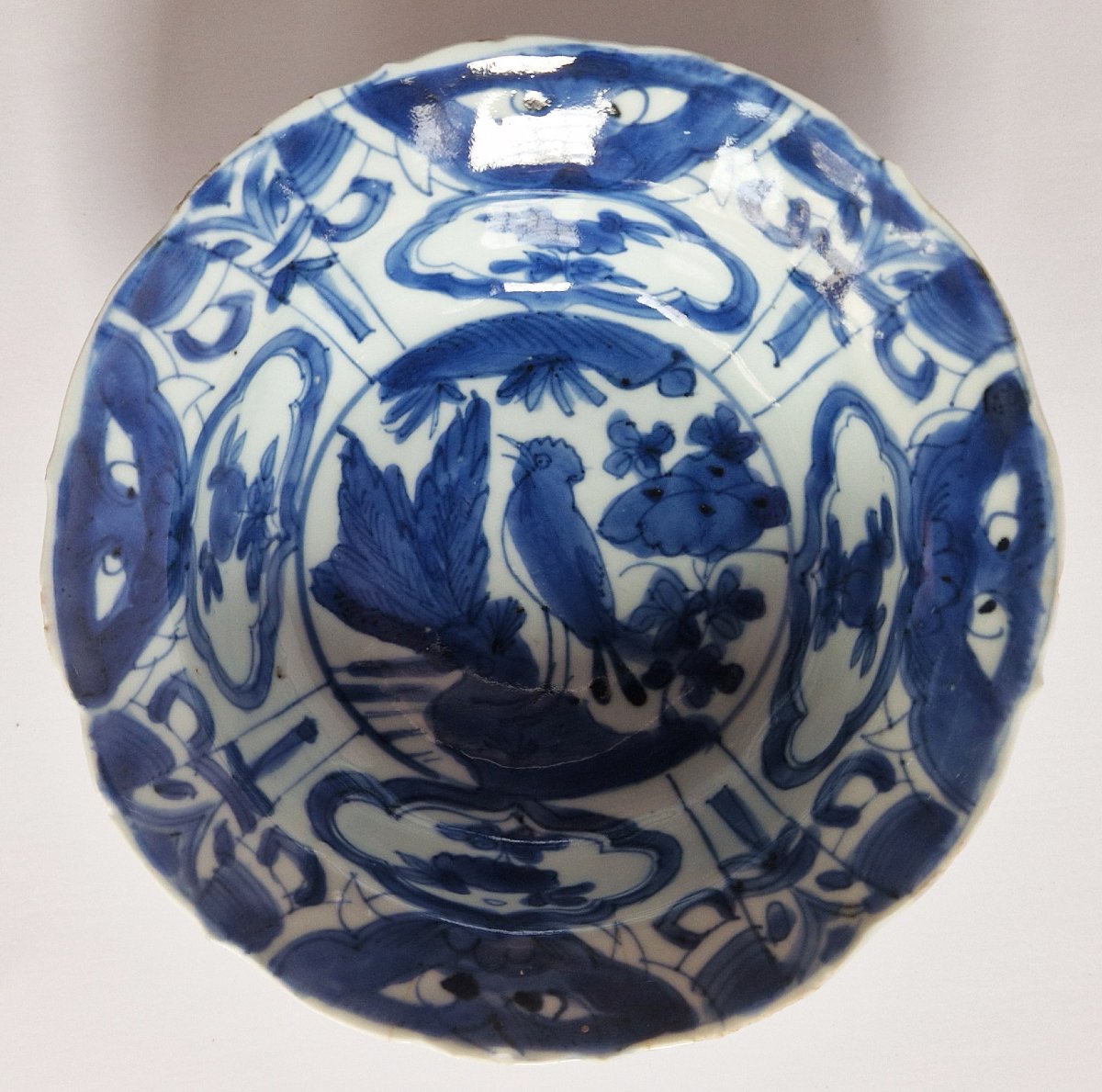 Chinese Ming Wanli 'kraak' Blue And White Bowl C.1620
