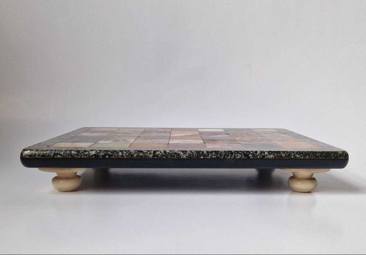 Plateau d'échantillons de marbres Grand Tour en Pietra Dura, c.1830 -photo-2