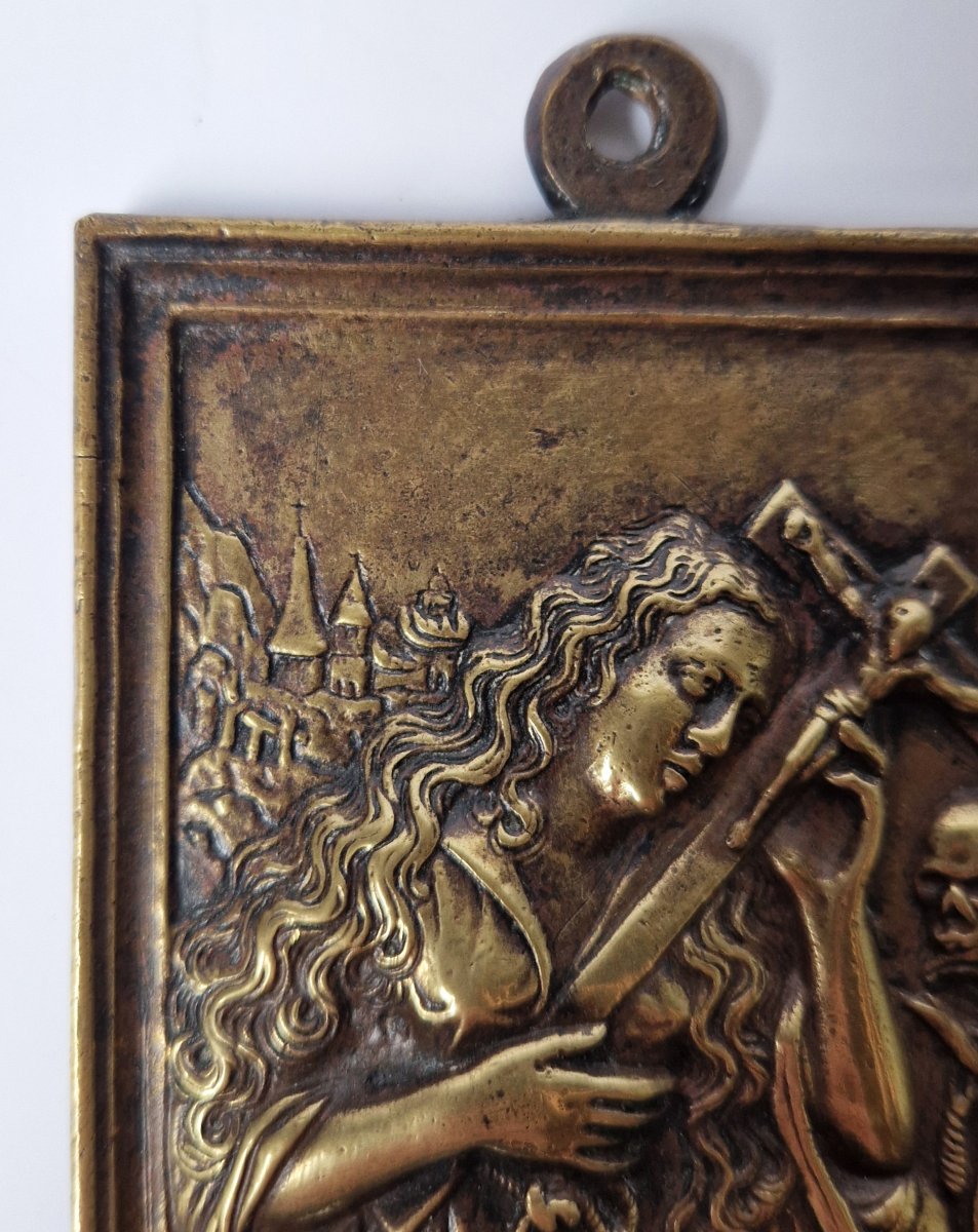 The Penitent Saint Mary Magdalene, Spain, Early 17th Century, Bronze Bas-relief -photo-4