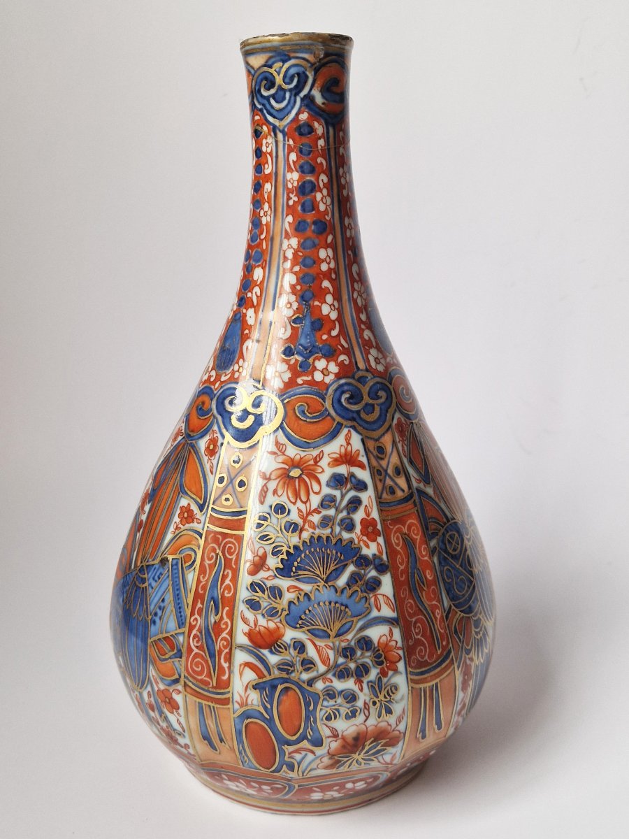 Vase bouteille en porcelaine chinoise époque Wanli, vers 1620, avec décor ajouté vers 1820 -photo-3