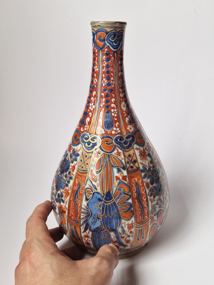 Vase bouteille en porcelaine chinoise époque Wanli, vers 1620, avec décor ajouté vers 1820 -photo-8