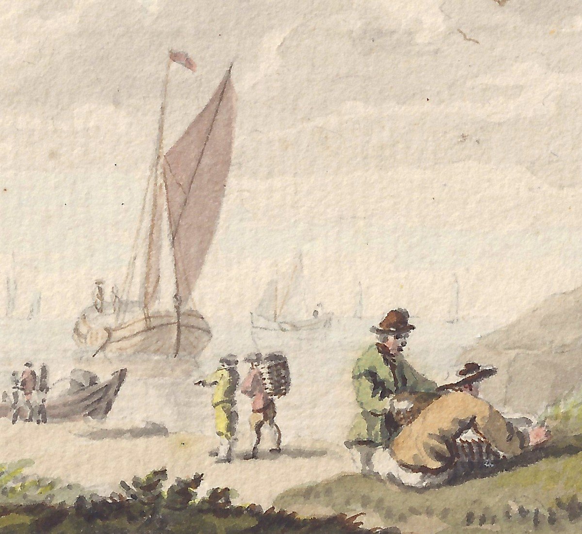 Old Master Drawings Nicolaes Aartman (amsterdam 1713 - 1760 Amsterdam) Pair Of Landscapes-photo-2