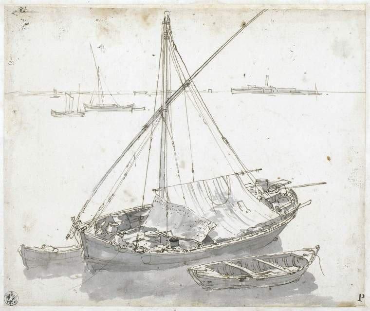 17th Century Old Master Drawing By Abraham Casembroot (bruges? C. 1593 - 1658 Messina) -photo-3