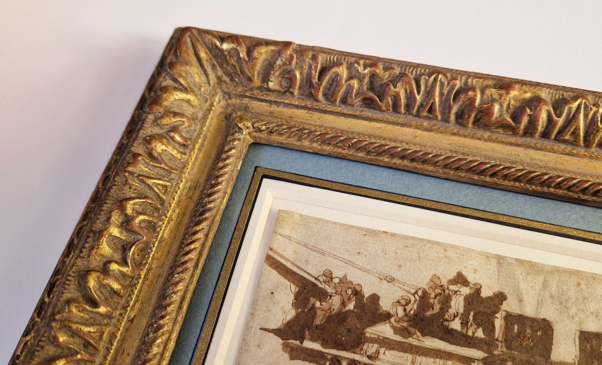 17th Century Old Master Drawing By Abraham Casembroot (bruges? C. 1593 - 1658 Messina) -photo-6