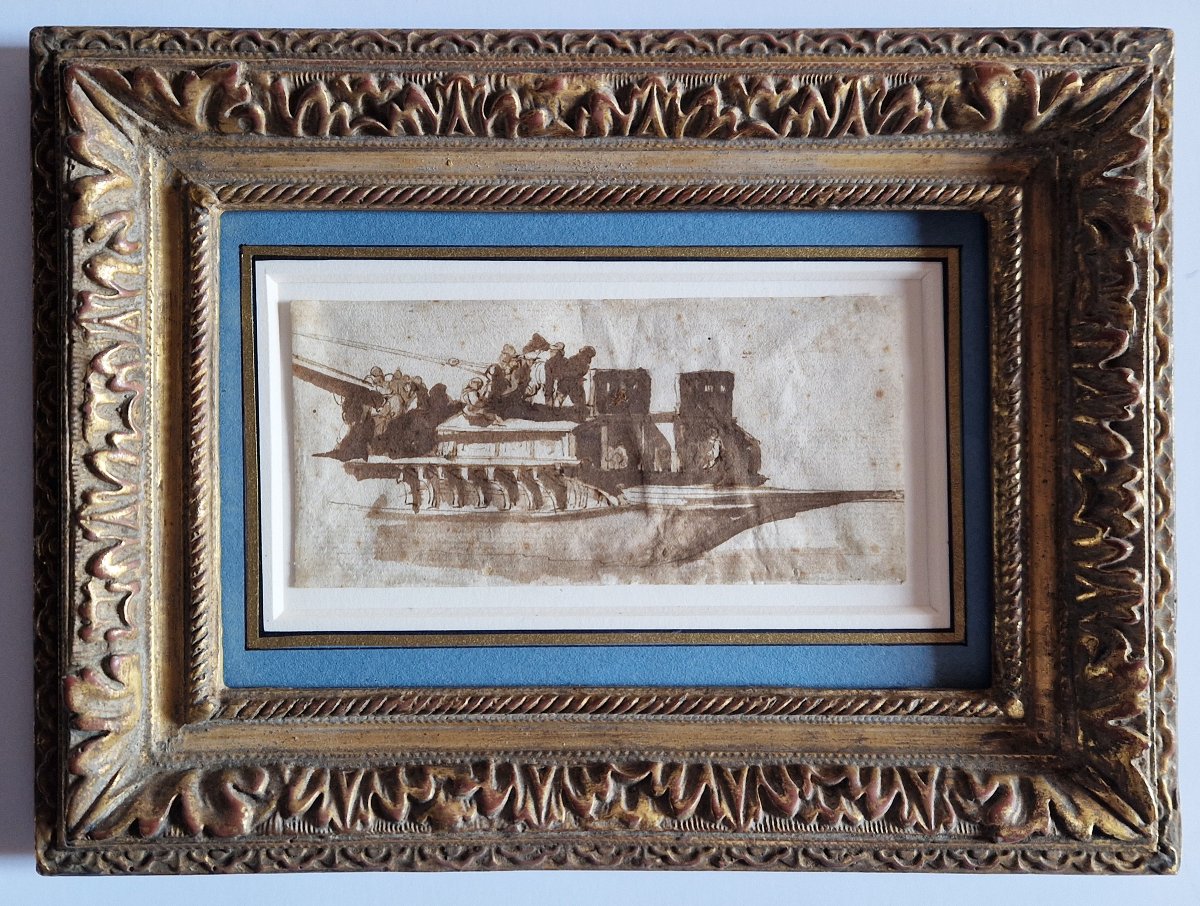 17th Century Old Master Drawing By Abraham Casembroot (bruges? C. 1593 - 1658 Messina) 