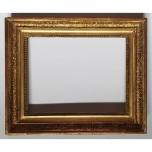 A Good Empire Circa 1820 Carved And Gilded Frame 19th Century, Sight Size 17 X 22.5 Cm
