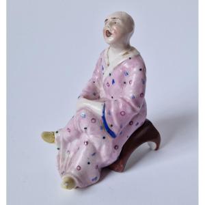 Figurine Oriental assis en porcelaine européenne du XIXe siècle Staffordshire?