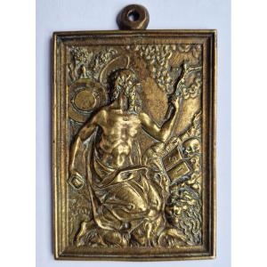 Saint Jerome In The Desert - Cast Bronze Bas-relief - Spain, Early 17th Century