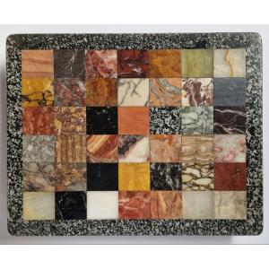 Plateau d'échantillons de marbres Grand Tour en Pietra Dura, c.1830 