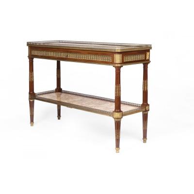 Louis XVI Period Serving Console Stamped By Adam Weisweiler