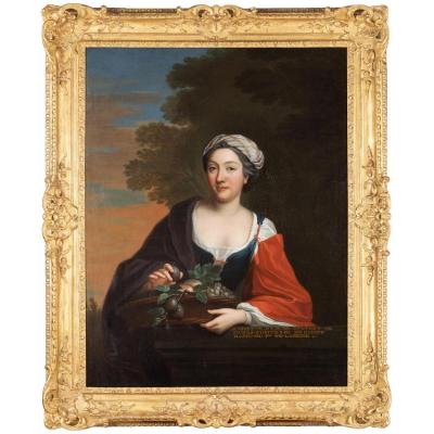 Portrait De Henriette Julie De Dufort De Duras  Comtesse D’egmont Et De Braine  ( 1696 – 1778 )