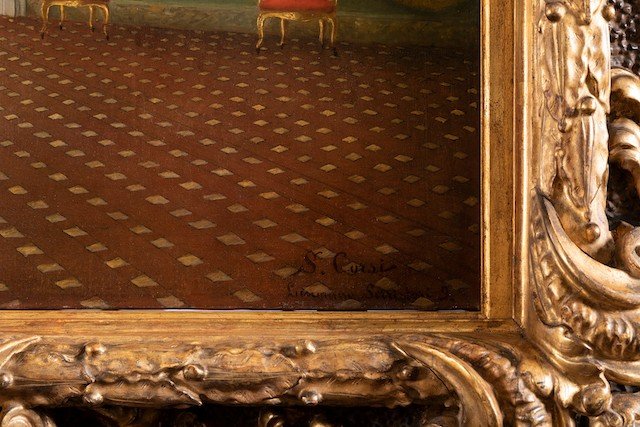 Santi Corsi - l'Intérieure De La Salle De Jupiter Au Palais Pitti-photo-1