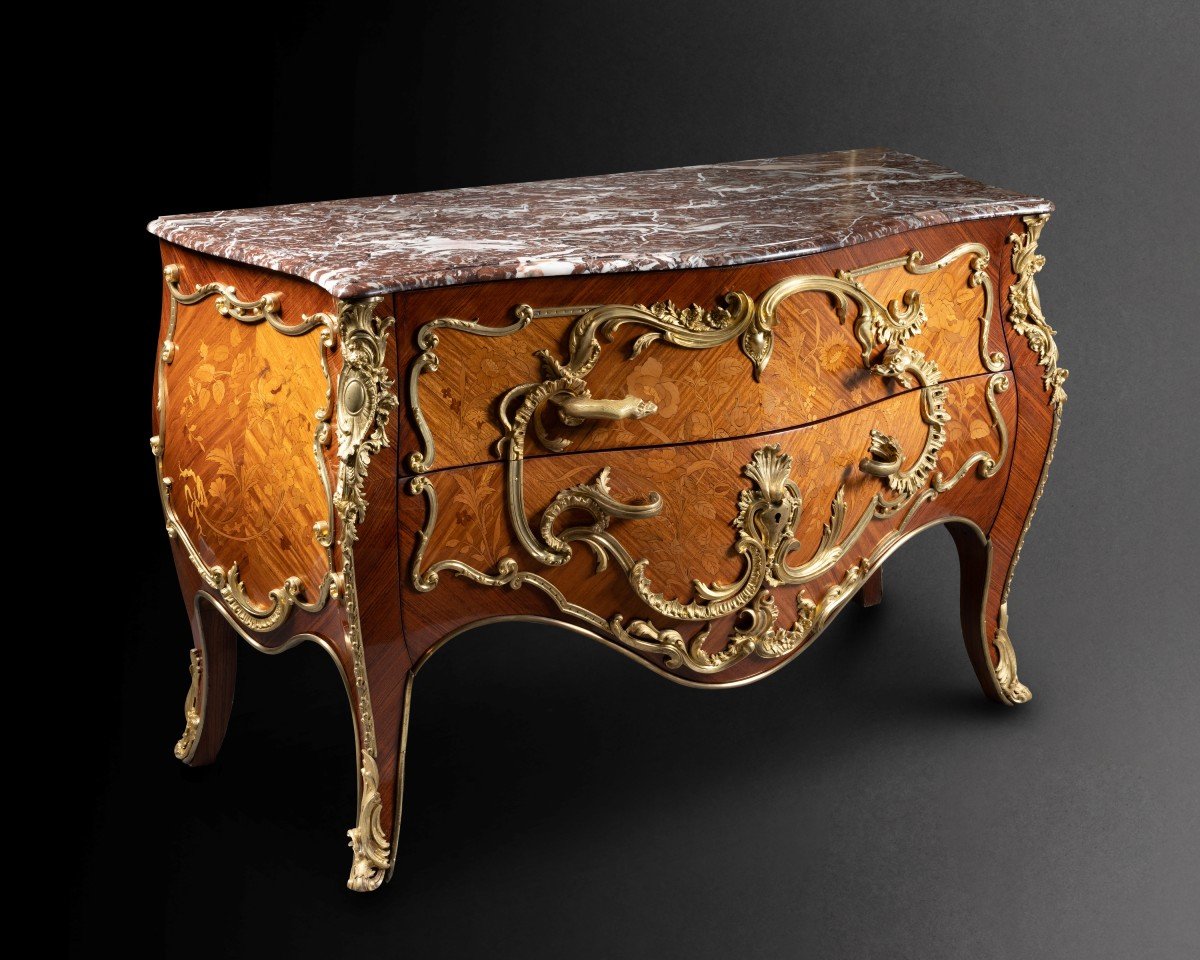 Commode Napoléon III Aux Salamandres. -photo-3