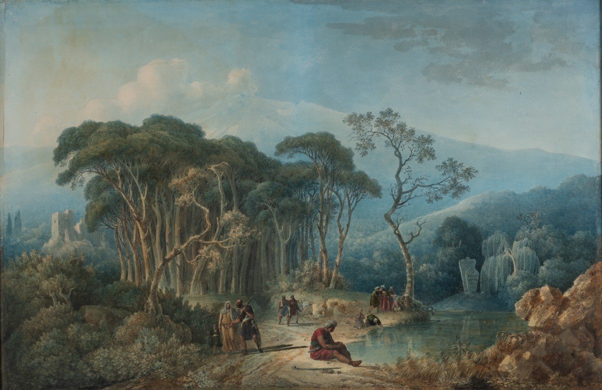 Louis François Cassas (1756-1827) - Oriental Landscape-photo-3