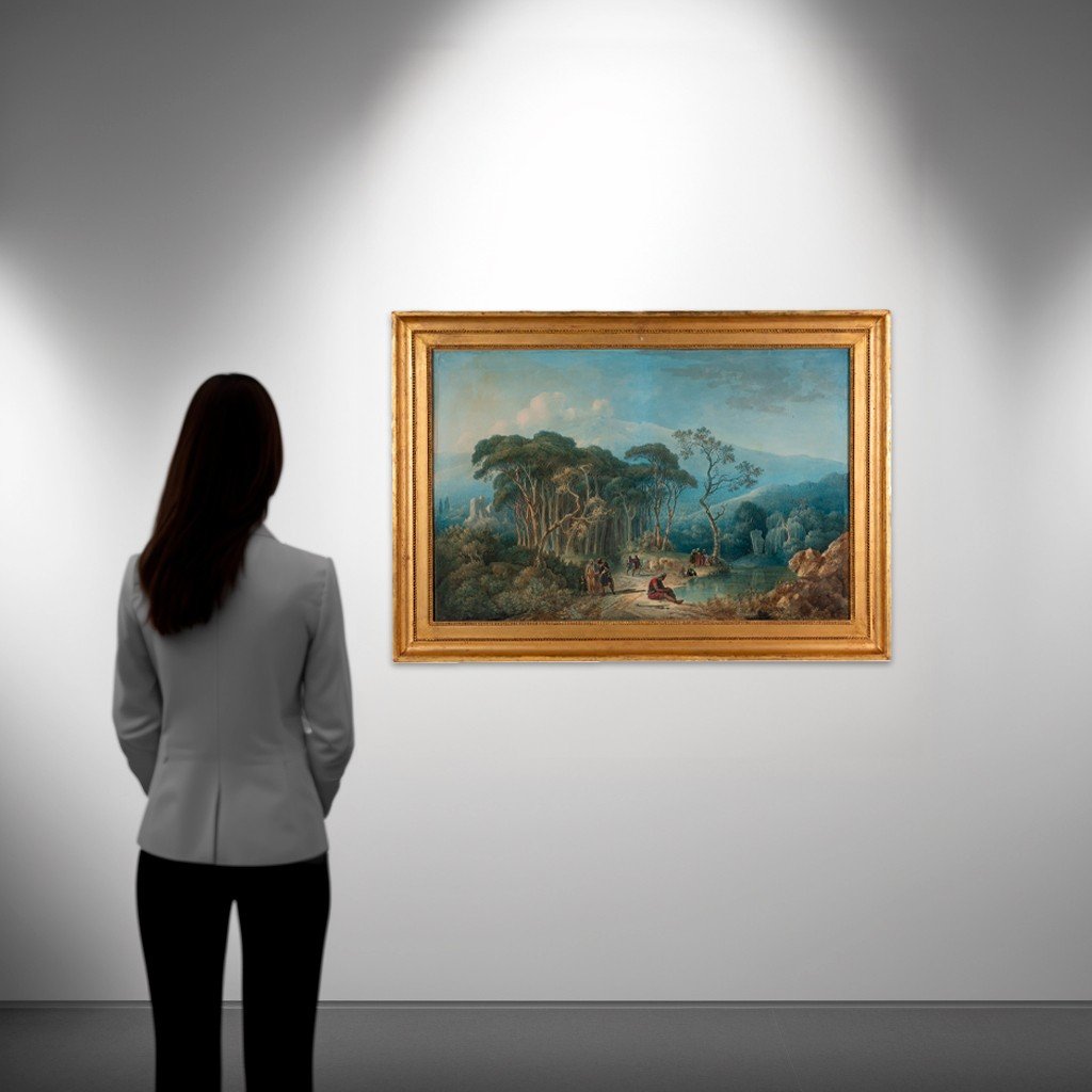 Louis François Cassas (1756-1827) - Oriental Landscape-photo-4