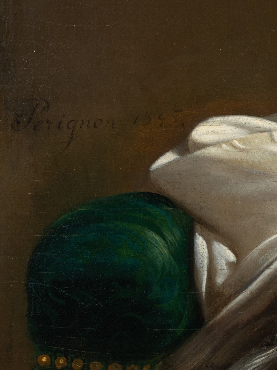 Alexis Joseph Perignon (1808-1882) - Portrait Of A Woman-photo-3