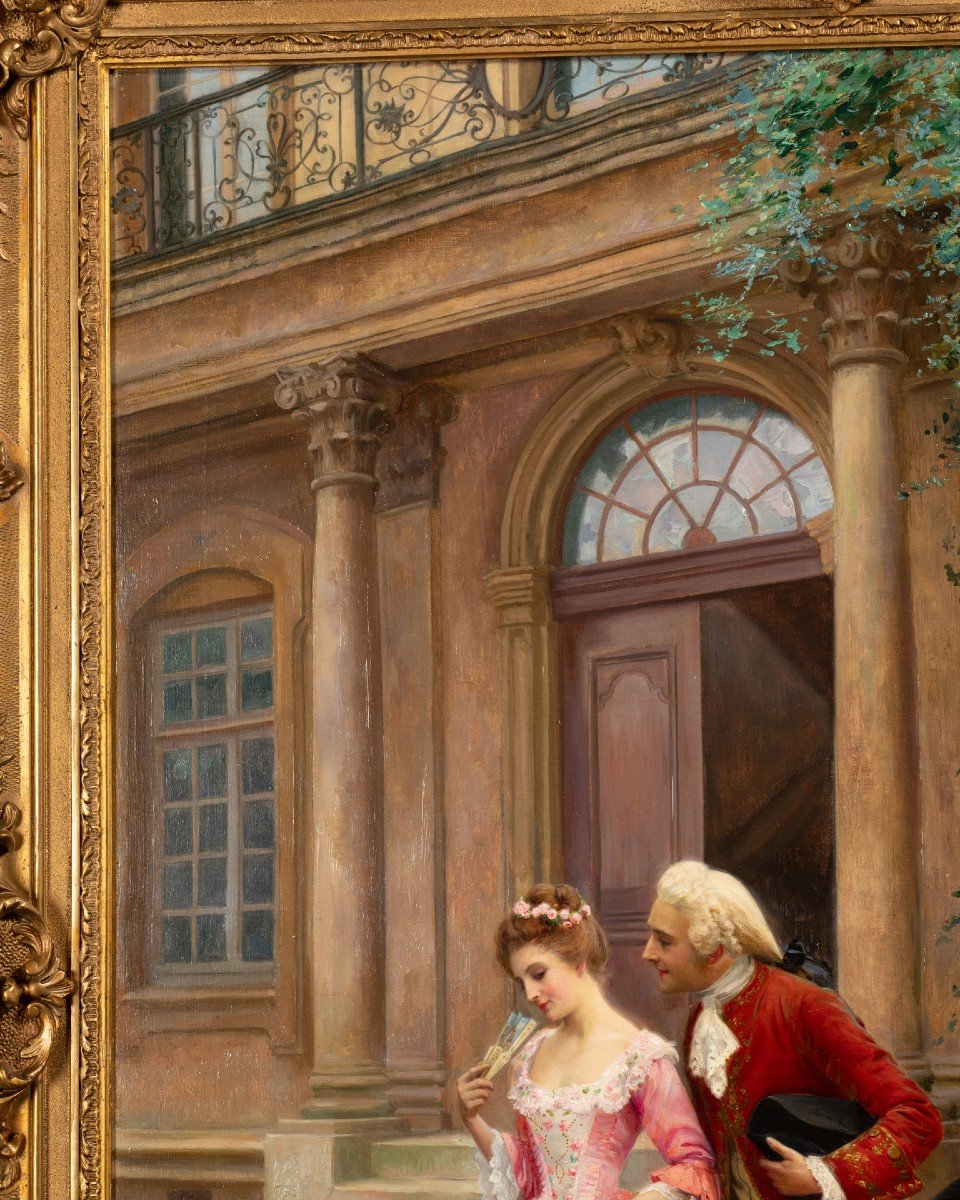 Jules Girardet - Romantic Scene Around 1880-photo-1