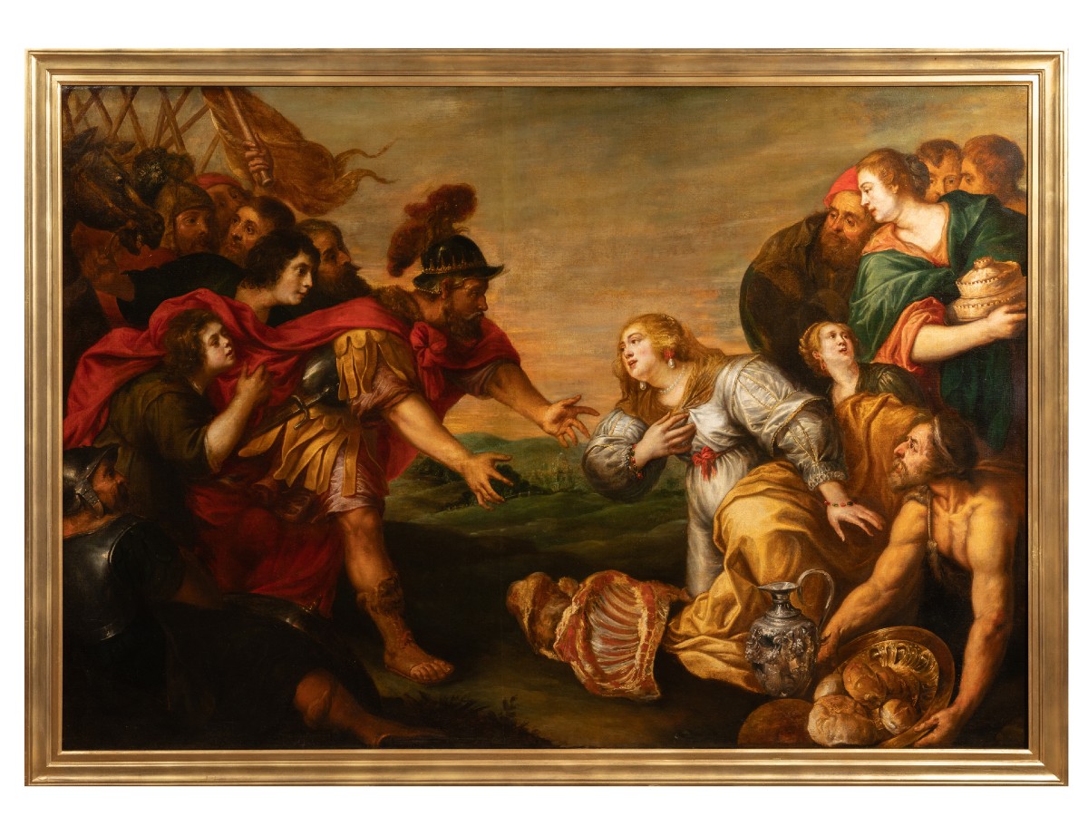 David et Abigaïl, Jan van den Hoecke (1611-1651), attribué-photo-2