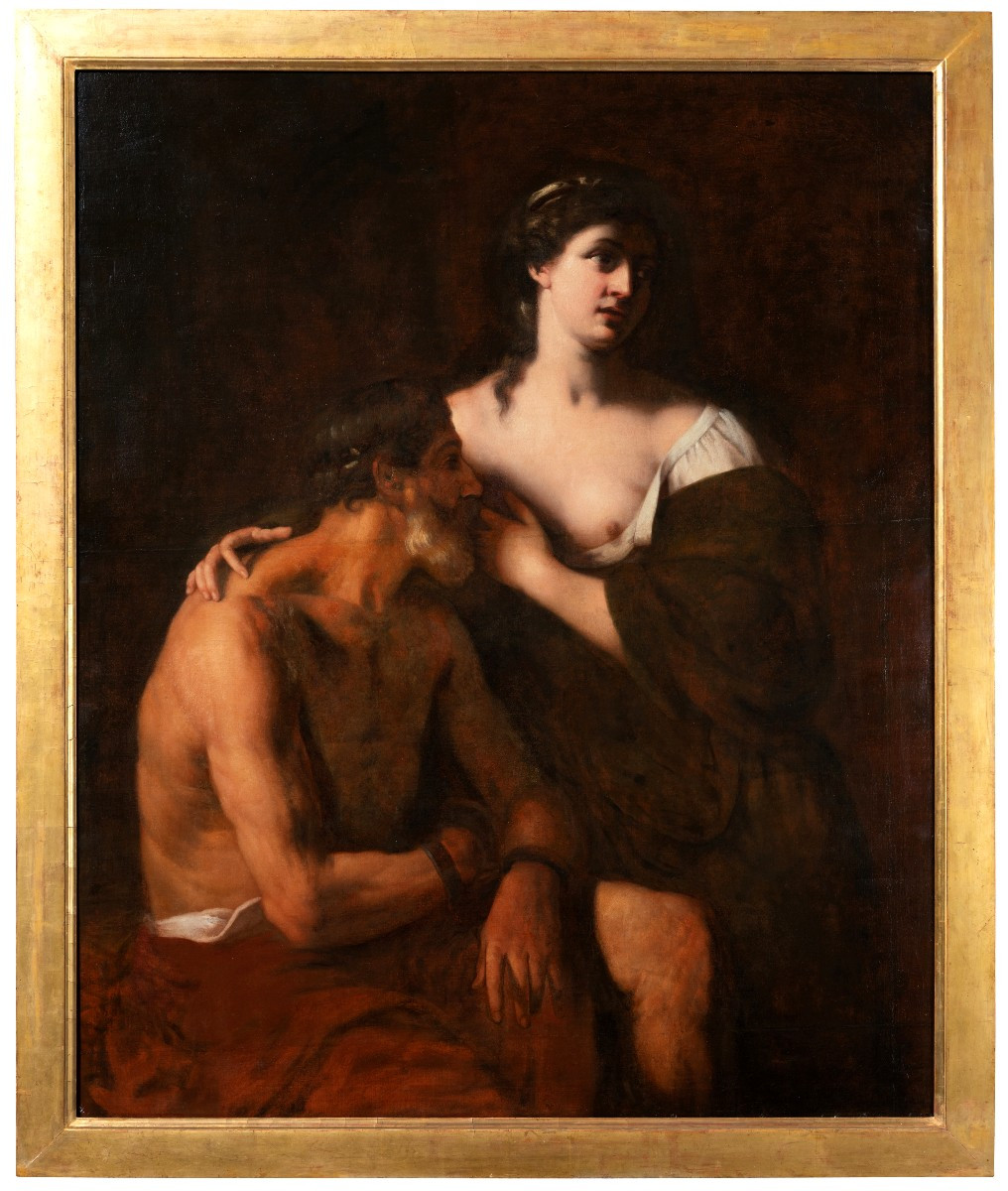 Roman Charity, Circle Of Willem Drost (1633-1659)-photo-2