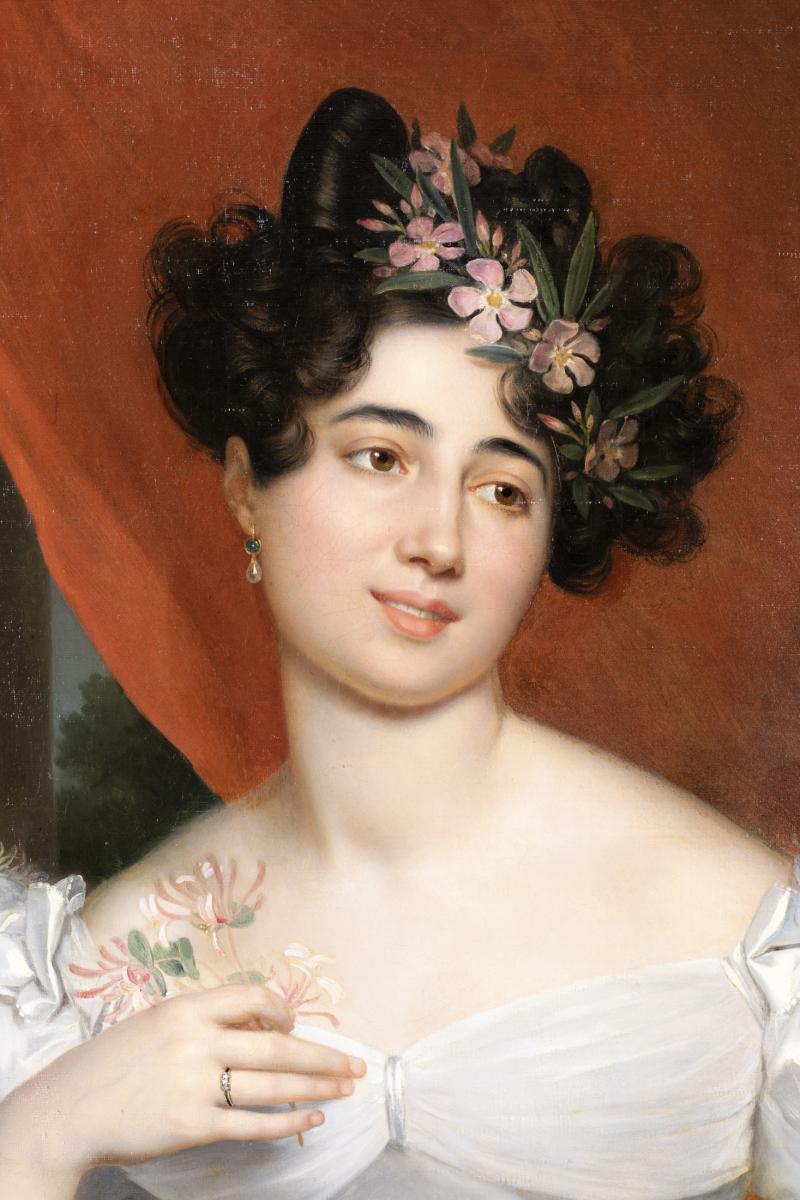 Portrait Of Valentine Julie From Contades - Rt Berthon (1776-1849)-photo-4