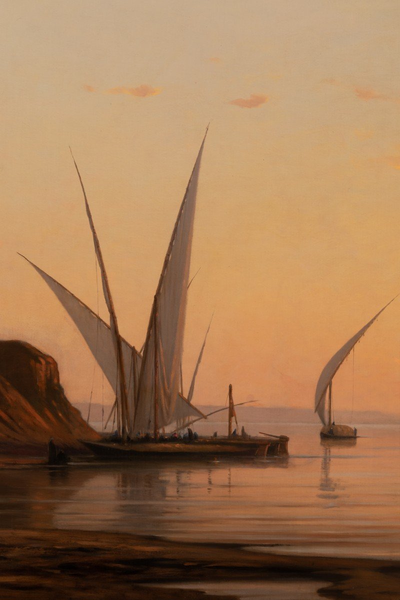 Le Temple De Philae Egypte - Auguste Louis Veillon (1834-1890)-photo-3