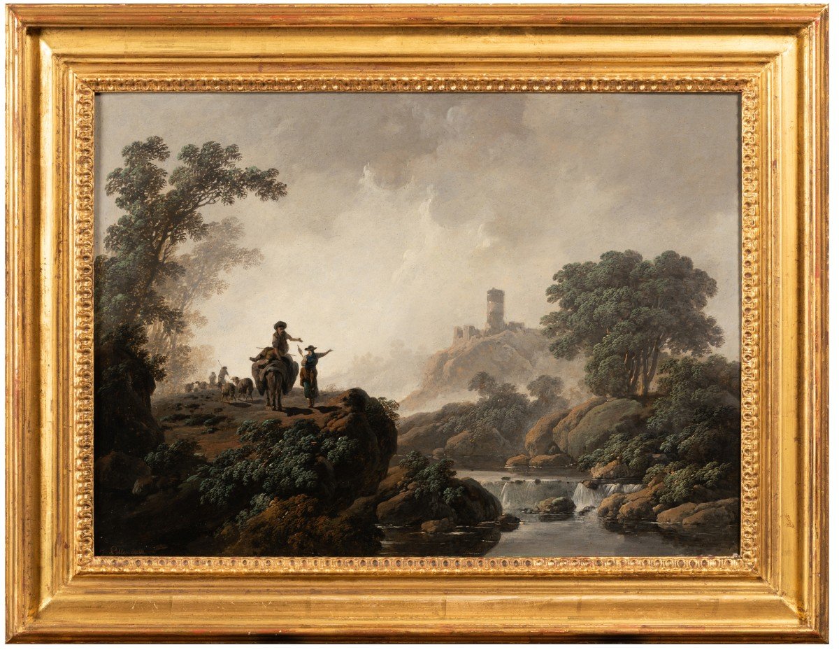 Jean Pillement (1728-1808) - Pair Of Landscapes-photo-4