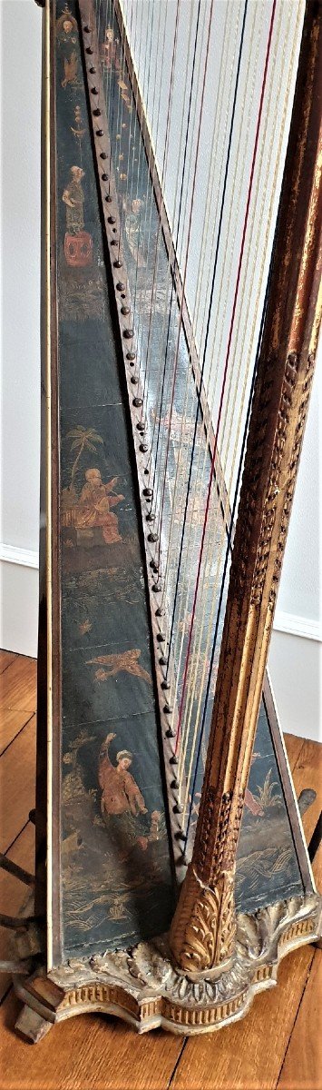 Harp XVIIIth Century Jean-henri Naderman From 1790-photo-3