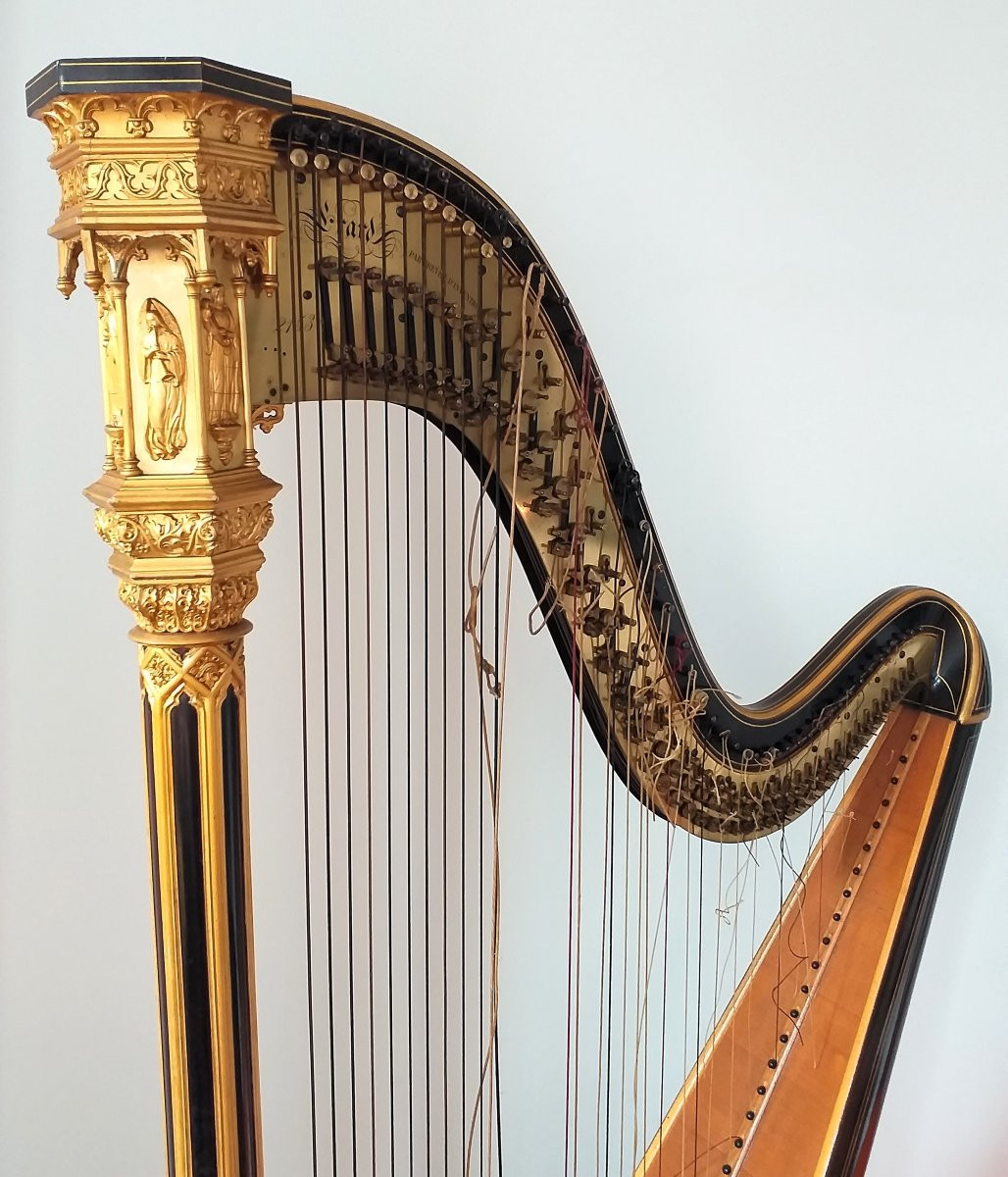 Harpe ERARD Gothique double mouvement-photo-4