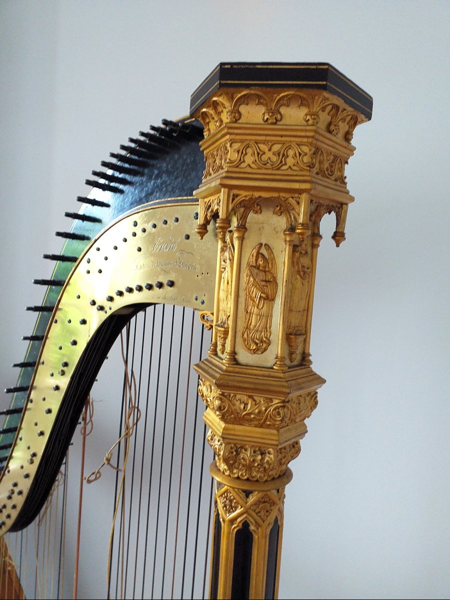Harpe ERARD Gothique double mouvement-photo-6