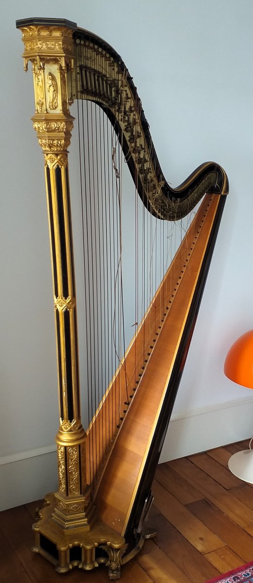 Harpe ERARD Gothique double mouvement-photo-7