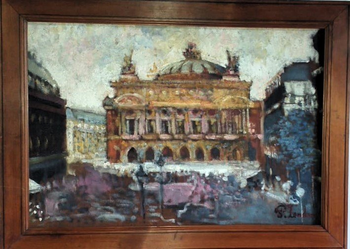 Patrice Landauer, *the Opéra Garnier, Paris*. Oil On Canvas, Signed Lower Right.
