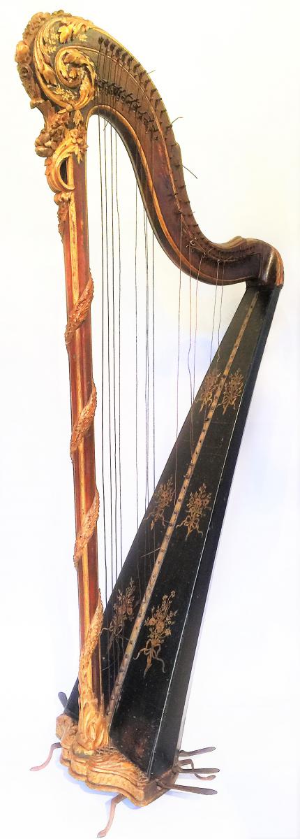 Harp By Pierre Krupp Paris, Rue Saint-honoré, 1777-1791-photo-2