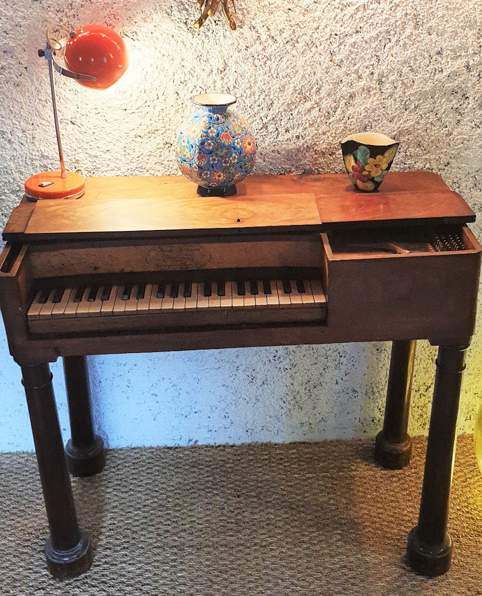 Rare Petit Piano Forte Pour Enfant 1er Empire Hartmann à Paris-photo-2