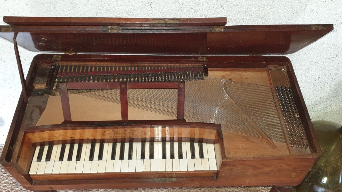 Rare Petit Piano Forte Pour Enfant 1er Empire Hartmann à Paris-photo-4