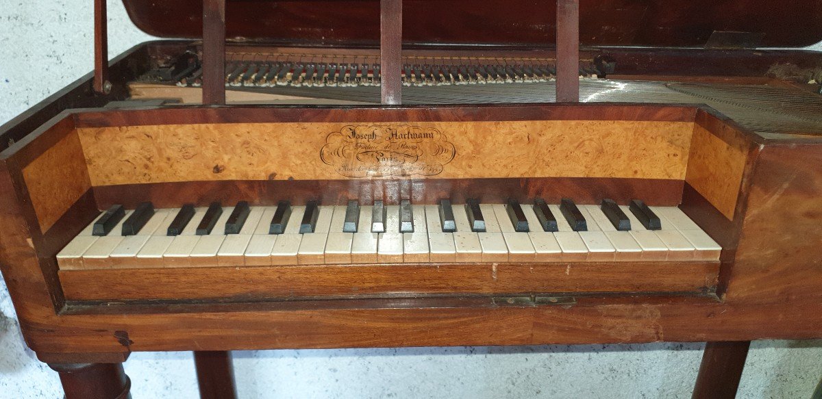 Rare Petit Piano Forte Pour Enfant 1er Empire Hartmann à Paris-photo-1