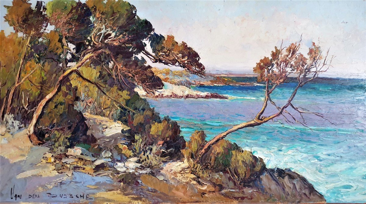 Fernand Van Den Bussche (1892-1975) Paysage Méditerranéen