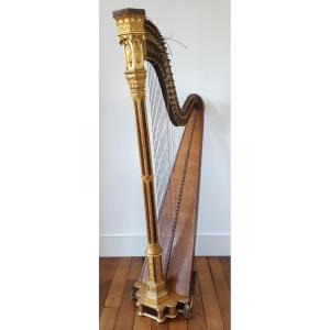 Harpe Erard Gothique Ayant Appartenu Au Comte Emmanuel Drake Del Castillo