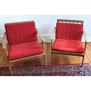 Paire De Fauteuils Danois