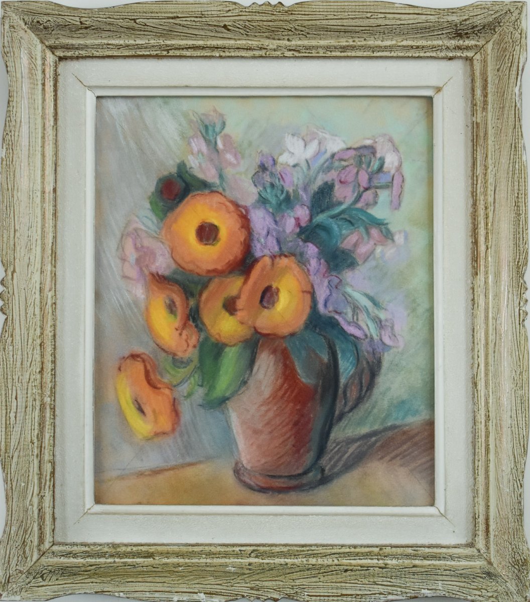 Claire Demartinecourt - Still Life With Flowers-photo-2