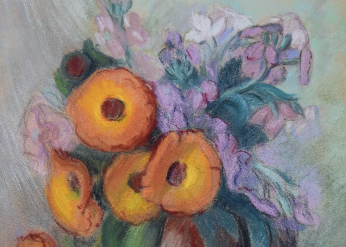 Claire Demartinecourt - Still Life With Flowers-photo-2